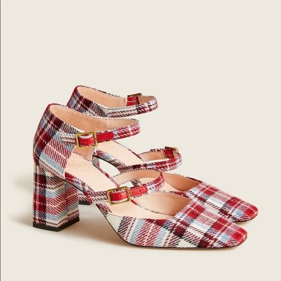 J. Crew Shoes - J Crew Marta Plaid Heels